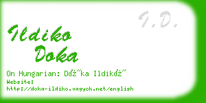 ildiko doka business card